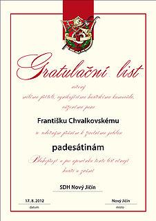 GRATULAČNÍ LIST A4 - 2787.2