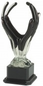 SKLENĚNÁ TROFEJ LUX GS 001B výška 31,5cm